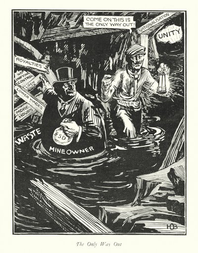 La única salida (litografía) de Harold Outram Batho