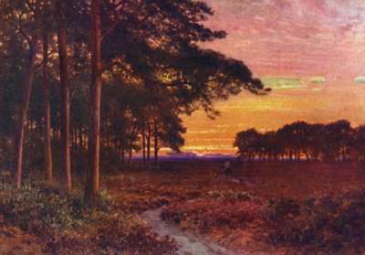 Evening on the Moors, Hindhead (litografía en color) de Harold Sutton Palmer