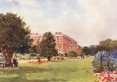 Hampton Court (litografía en color) de Harold Sutton Palmer