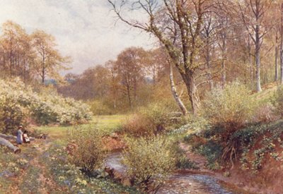 En Spring Woods, Ockley (litografía en color) de Harold Sutton Palmer