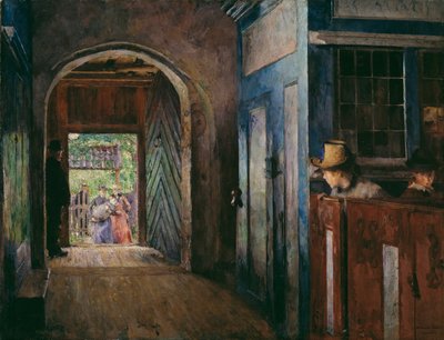 Bautizo en la Iglesia de Tanum de Harriet Backer