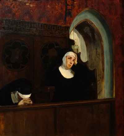 En la iglesia del monasterio de Harriet Backer