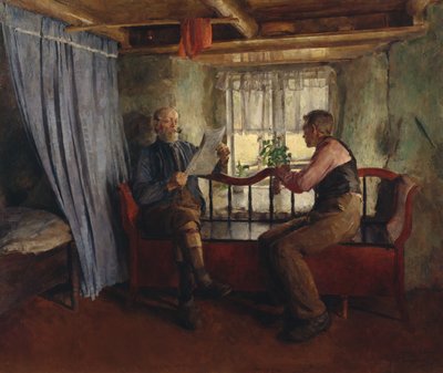 En el salón de una casa de campo de Harriet Backer