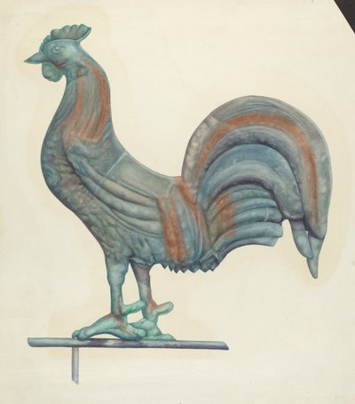 Veleta de gallo de cobre de Harriette Gale