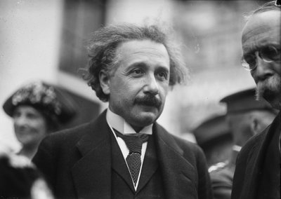 Albert Einstein, Washington, c.1922 (foto b/n) de Harris & Ewing