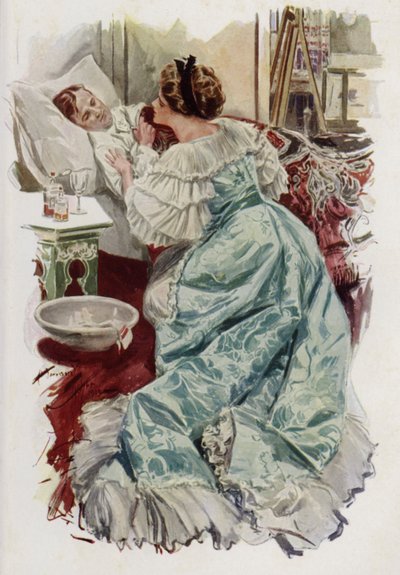 Ilustración para Cuando un Hombre se Casa de Mary Roberts Rinehart de Harrison Fisher