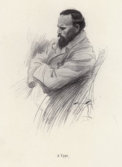 Retrato de un hombre sentado de Harrison Fisher