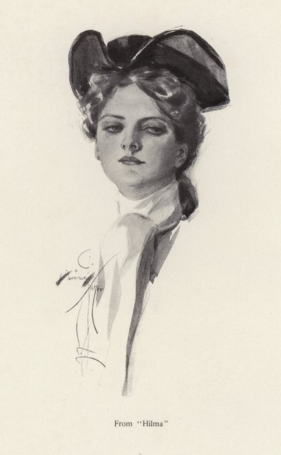 Retrato de una mujer, un personaje de Hilma de Harrison Fisher