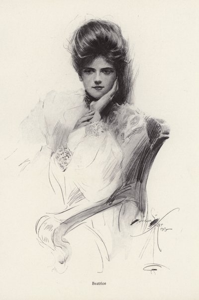 Retrato de una mujer llamada Beatrice de Harrison Fisher