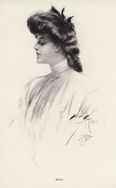 Retrato de una mujer llamada Marcia de Harrison Fisher
