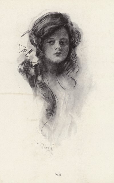 Retrato de una niña llamada Peggy de Harrison Fisher