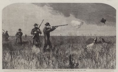 Su Alteza Real el Príncipe de Gales cazando en las Praderas del Lejano Oeste de Harrison William Weir