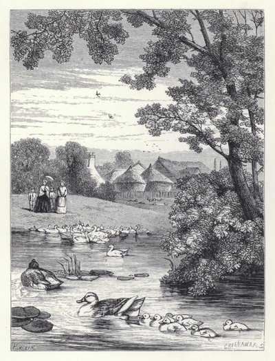 El estanque de los patos de Harrison William Weir