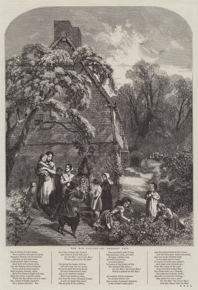 La guirnalda de mayo de Harrison William Weir