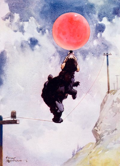 Me pregunto qué es, del "Libro infantil de la princesa Marie-José", publicado en 1916 (litografía en color) de Harry Rountree