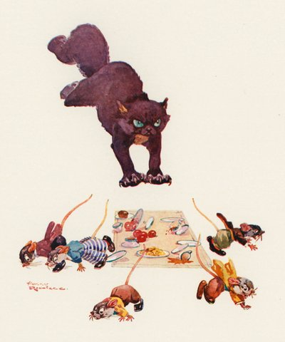El Comité de Ratones (litografía en color) de Harry Rountree