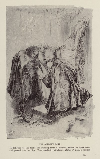 Libros de Navidad de Charles Dickens: La batalla de la vida (lito) de Harry (after) Furniss