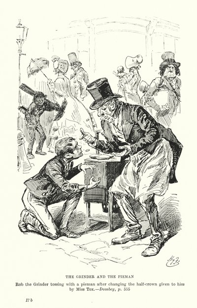 Ilustración para Dombey e hijo de Charles Dickens (litografía) de Harry (after) Furniss