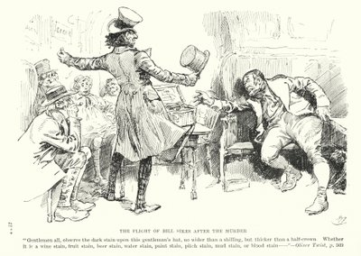 Ilustración para Oliver Twist de Charles Dickens (litografía) de Harry (after) Furniss