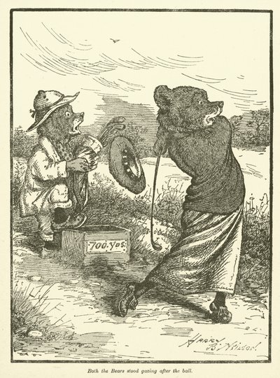 Osos jugando al golf de Harry B Neilson