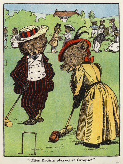 "Miss Bruina jugó al croquet" de Harry B Neilson