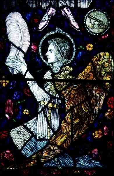 Ángel, por Harry Clarke (1889-1931), siglo XX (vidriera) de Harry Clarke