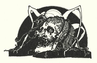 Edgar Allan Poe: Motivo de diseño (litografía) de Harry Clarke