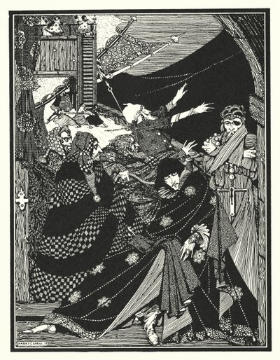 Edgar Allan Poe: MS encontrado en una botella (litografía) de Harry Clarke
