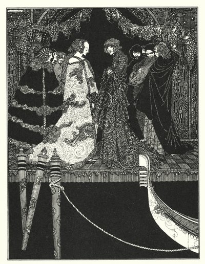 Edgar Allan Poe: La asignación (litografía) de Harry Clarke