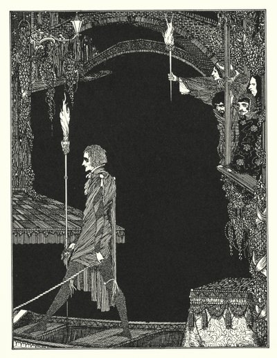 Edgar Allan Poe: La asignación (litografía) de Harry Clarke