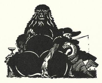 Edgar Allan Poe: El gato negro (litografía) de Harry Clarke