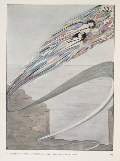 "Nací de mil tormentas y encanezco con las lluvias torrenciales". Del título del capítulo: "Todo es espíritu y parte de mí". de Harry Clarke