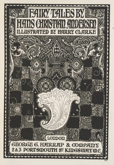 Portada ilustrada, con símbolos y recuadros. de Harry Clarke