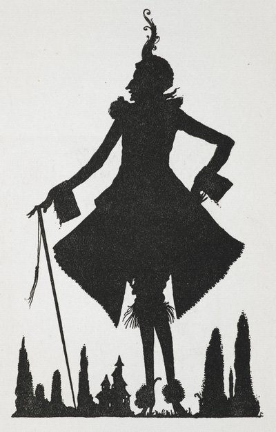 Ilustración para el cuento "Riquet con el mechón". de Harry Clarke