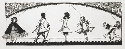 Ilustración para el cuento "Caperucita Roja". de Harry Clarke