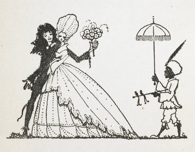 Ilustración para el cuento "el hada". de Harry Clarke