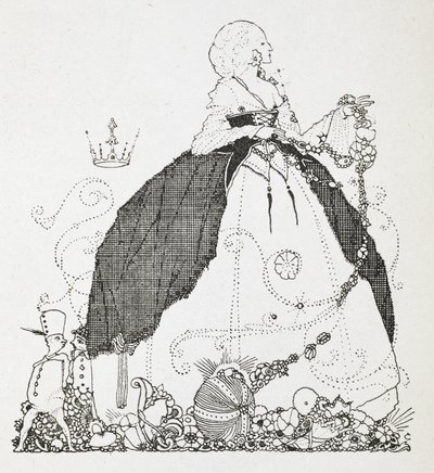 Ilustración para el cuento "el hada". de Harry Clarke