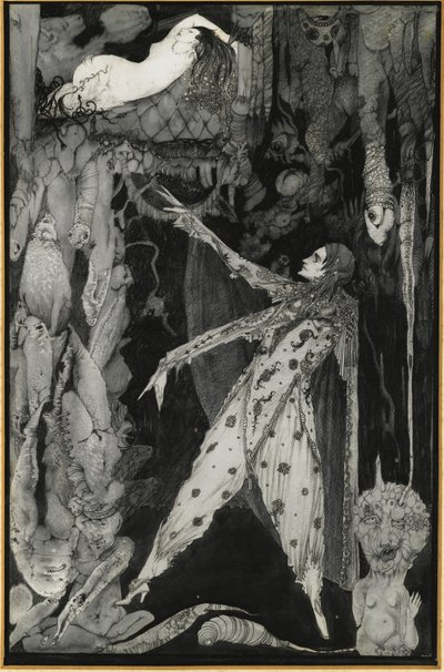 Ilustración de Fausto de Goethe, 1924-1925 de Harry Clarke