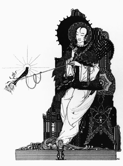 El emperador y el ruiseñor, ilustración para 