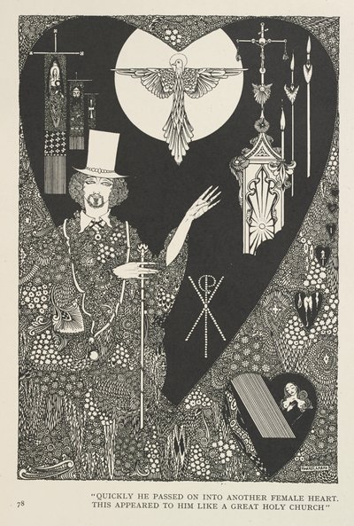 Los Galones de la Fortuna. Rápidamente pasó a otro Corazón Femenino. Este le pareció como una gran Santa Iglesia. de Harry Clarke
