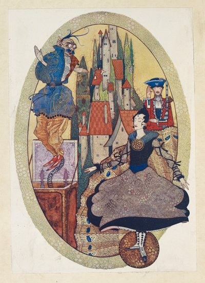 El soldadito de plomo. "¡Soldadito de plomo!", dijo el duende, "No te quedes mirando cosas que no te conciernen". de Harry Clarke