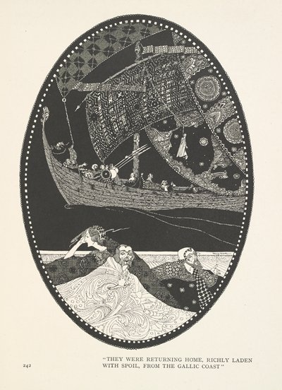 La Hija del Rey de los Pantanos. Volvían a casa, cargados de botín, desde la costa gala. de Harry Clarke
