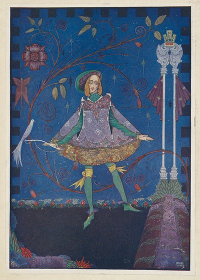 El porquerizo. Sobre la tumba del padre del príncipe creció un rosal, ilustración de 
