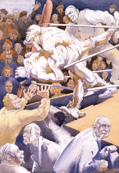 El combate de lucha de Harry Clarke