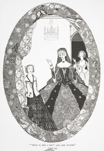 "¿Qué es esto que veo?", dijo su madre". Ilustración para el cuento 