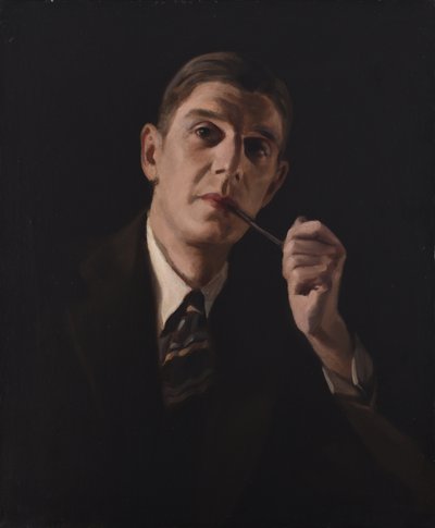 Retrato de un hombre fumando una pipa de Harry Dixon