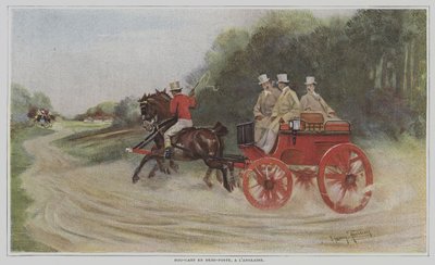Dog-cart en Demi-poste, a l
