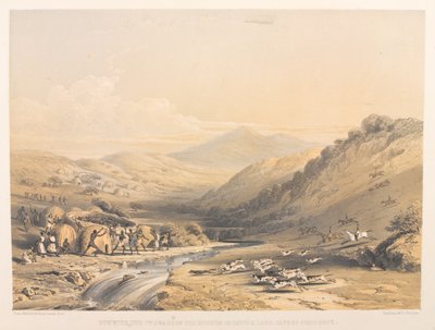 Correr con los sabuesos del 7º Dragoon en Caffir Land, Cabo de Buena Esperanza de Harry Francis Darell