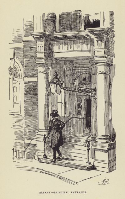 Albany, entrada principal de Harry Furniss