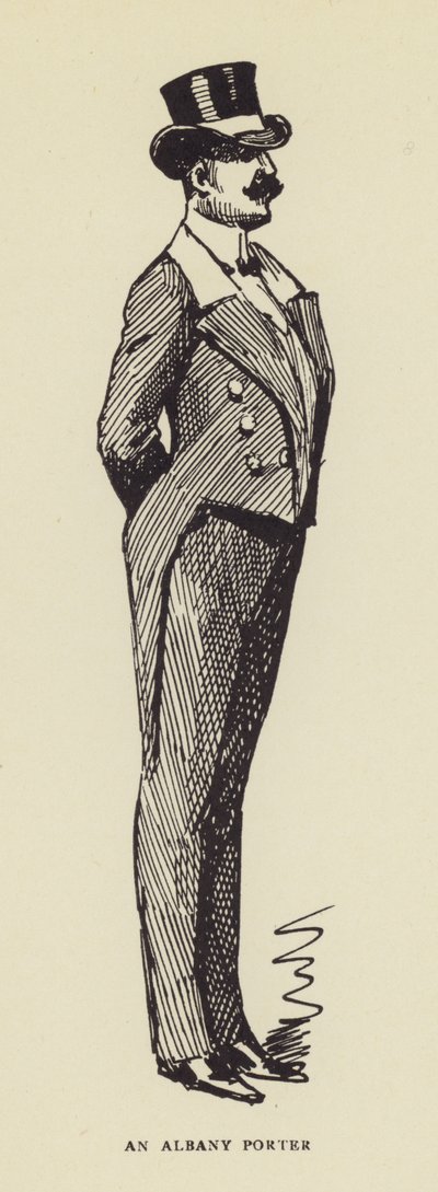 Un portero de Albany de Harry Furniss